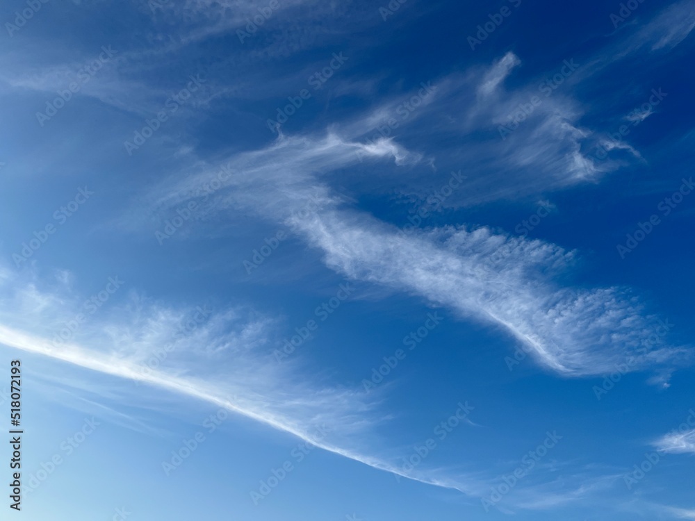Blue sky with some white clouds, blue sky background, heaven Blue sky with some white clouds, blue sky background, heaven