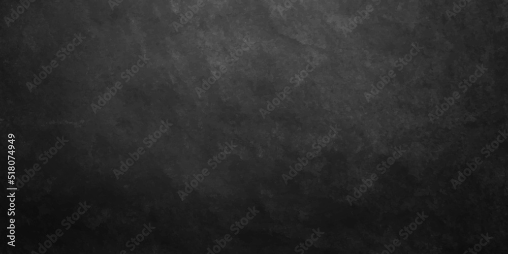 Black backdrop grunge background with marble stone texture in old vintage paper design. panorama old vintage grunge texture, marbled black painted background illustration.