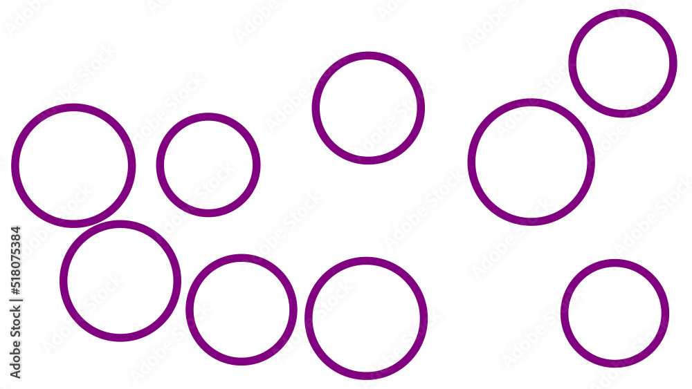 Circle Scatter Ring. Velvet Violet scattered in a round isolated on white background. Circle Scatter Ring. Velvet Violet scattered in a round isolated on white background.