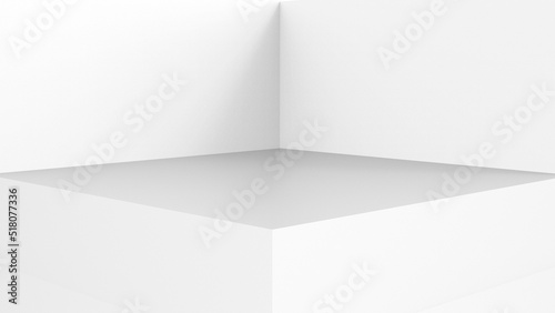 white room isometric walls Pedestal Shelf Backdrops plinth