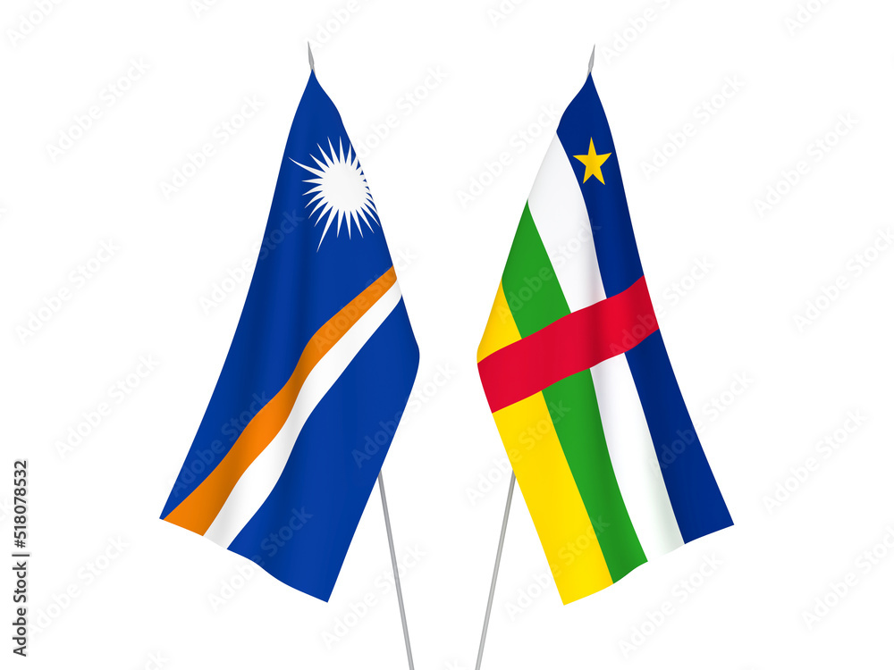 Republic of the Marshall Islands and Central African Republic flags