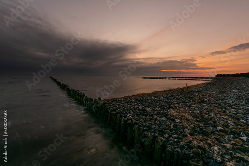 sundown at stone beach