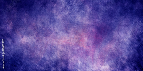 Purple background with vintage texture in purple pink and blue abstract paint design with grunge and color splash border. very dark violet, dark slate blue and antique fuchsia colored vintage abstract