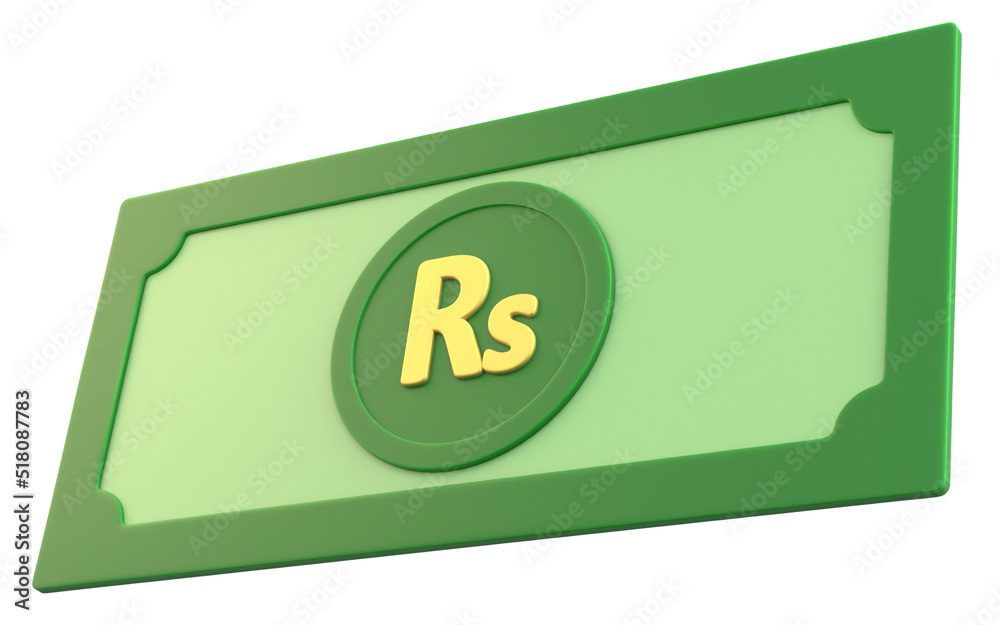 3D Money with Pakistani Rupee Currency Symbol 3D Money with Pakistani Rupee Currency Symbol