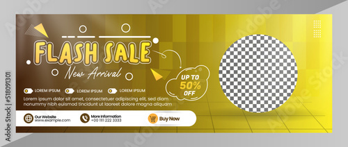 Banner cover home appliances  template for social media banner layout
