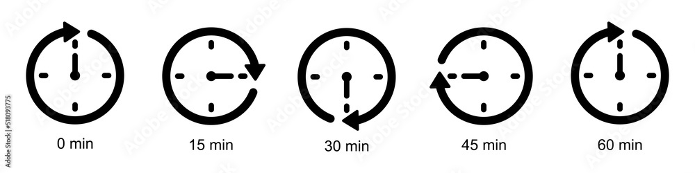 Stopwatch icon. Timer icons, vector illustration