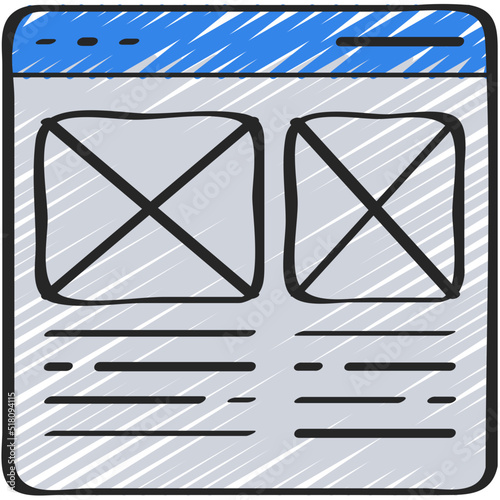 Wireframing Icon