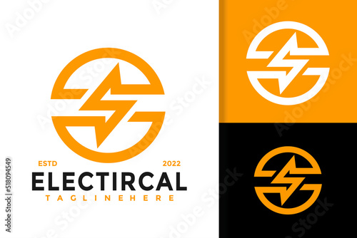 Letter S Electical Logo Design, Brand Identity logos vector, modern logo, Logo Designs Vector Illustration Template