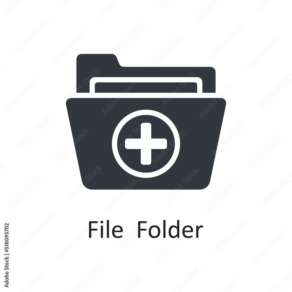 Fototapeta premium File vector Solid Icon Design illustration. Medical Symbol on White background EPS 10 File