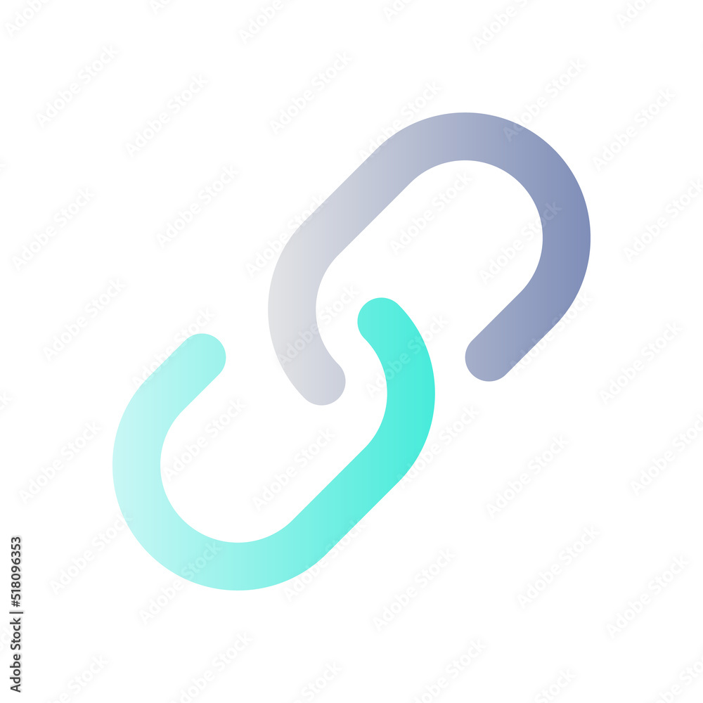 Resources and links flat gradient color ui icon. Sharing on social media. Linking chain. Simple filled pictogram. GUI, UX design for mobile application. Vector isolated RGB illustration Resources and links flat gradient color ui icon. Sharing on social media. Linking chain. Simple filled pictogram. GUI, UX design for mobile application. Vector isolated RGB illustration