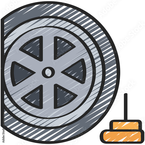 Tyre Spike Icon