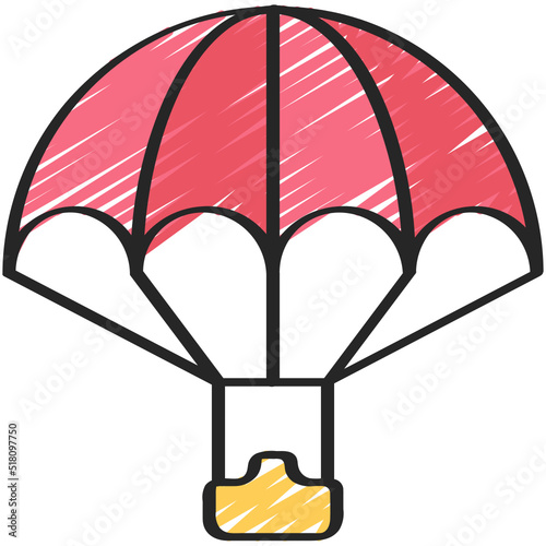 Parachuting Icon