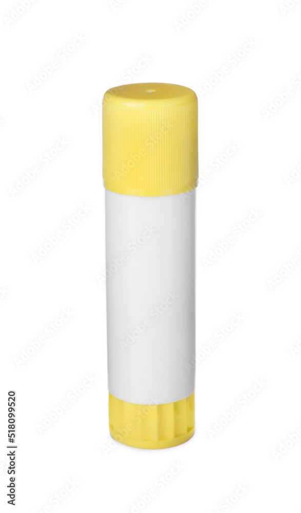 Closed blank glue stick isolated on white Closed blank glue stick isolated on white