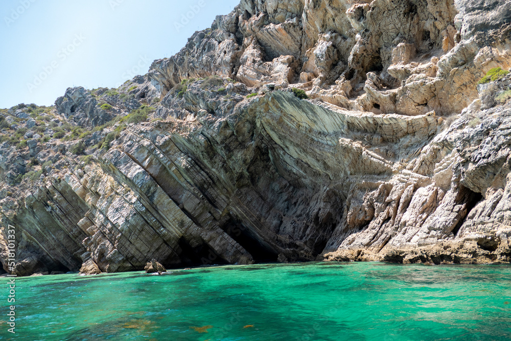 A hidden beach near the town of Sesimbra, a unknown secluded beach near Lisbon, Portugal A hidden beach near the town of Sesimbra, a unknown secluded beach near Lisbon, Portugal