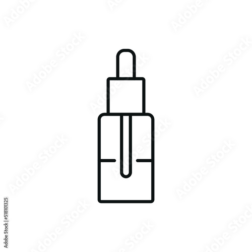 Liquid bottle for electronic cigarette - editable stroke photo