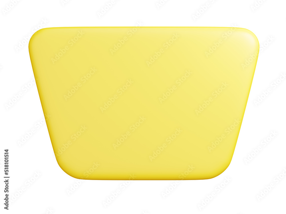 Banner plate 3d render - rectangular shaped yellow plaque with empty space for text for promotion and advertising poster Banner plate 3d render - rectangular shaped yellow plaque with empty space for text for promotion and advertising poster