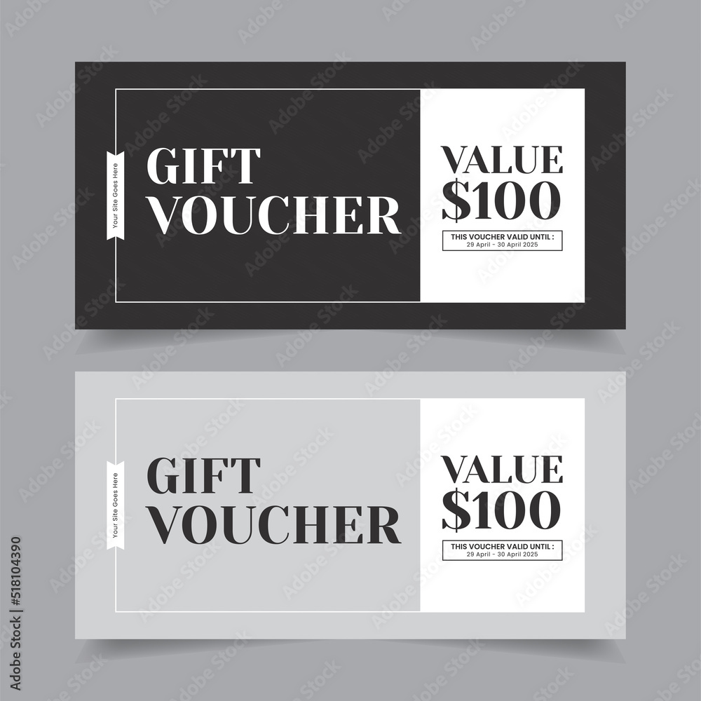 Gift Voucher Template Promotion Sale for Business, Gift Certificate