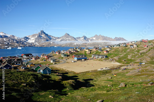 The picturesque settlement of Tasiilaq, on Greenland's east coast photo