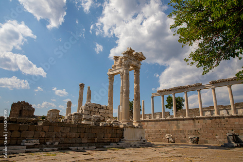 The Temple of Trajan in Pergamon Ancient City photo