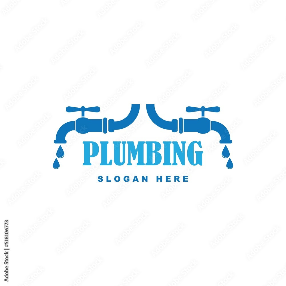 Plumbing logo vector icon