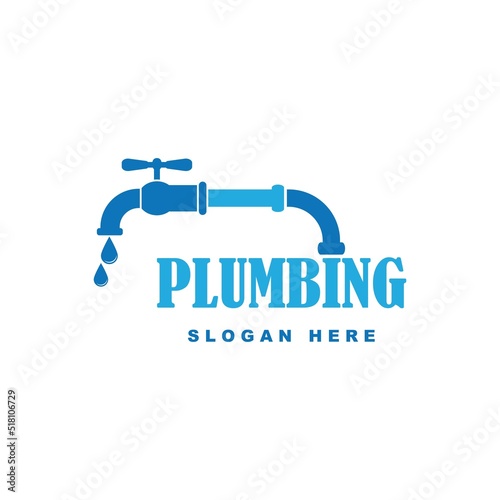 Plumbing logo vector icon