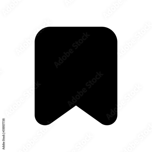 Add bookmark black glyph ui icon. Saving webpage. Reading list. Ebook reader. User interface design. Silhouette symbol on white space. Solid pictogram for web, mobile. Isolated vector illustration