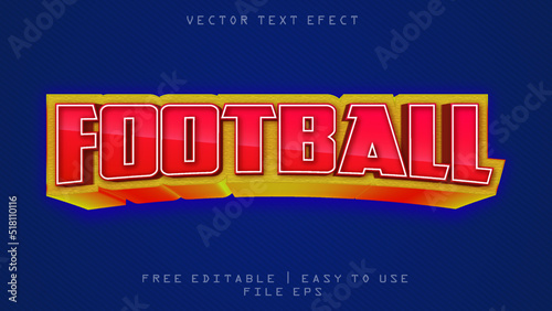 FOOTBALL TEXT EFECT SMOOTH COLOR