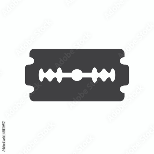 illustration of mustache razor, vector art.