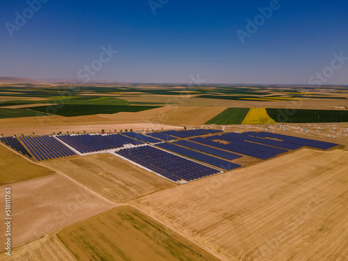 solar power plant. solar panels
