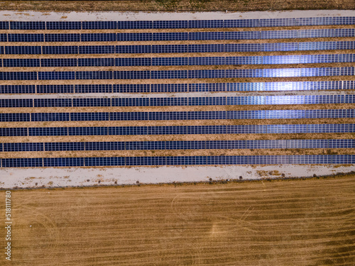 solar power plant. solar panels