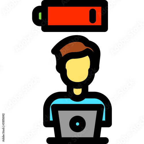 Sleepy Worker Icon