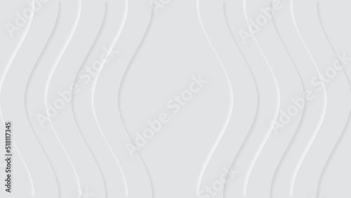 Trendy abstract vector background with white neomorphism shapes design, 3d style. photo