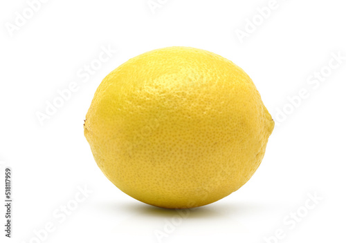 Yellow lime isolated on white background. Clipping path.