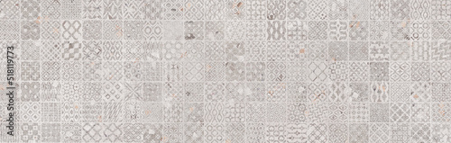 Retro tiles pattern with cement texture