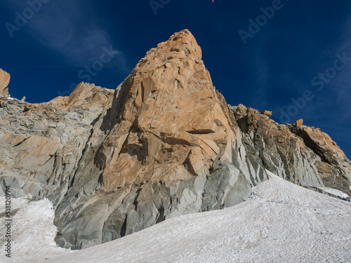 Pared lateral de l'Aiguille du Midi