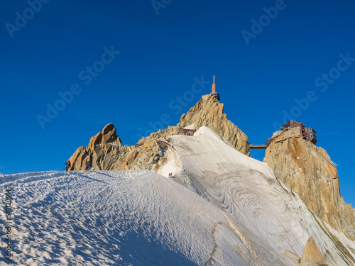Foto Arista del l'Aiguille du Midi en Chamomix