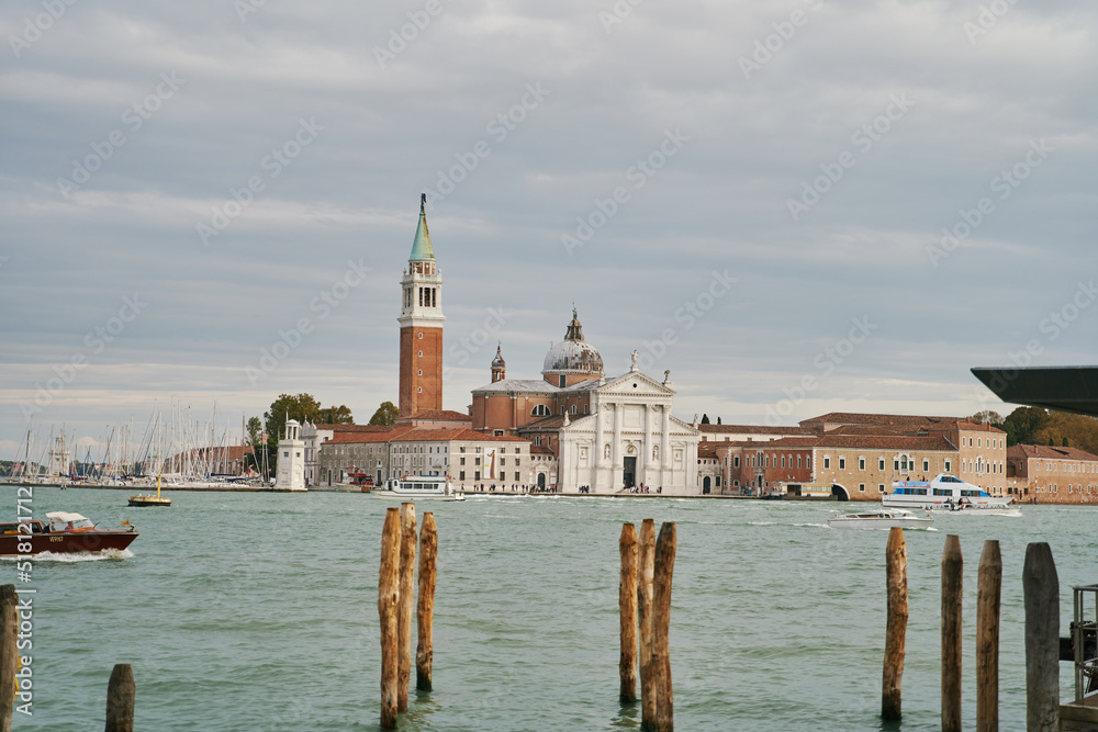 Beautiful view of San Giorgio Maggiore island in Venice, Italy