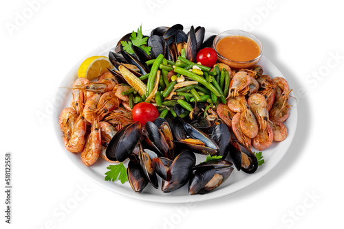 Seafod with vegetables