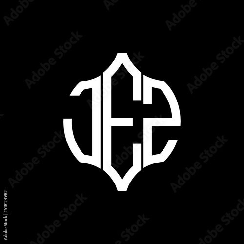 JEZ letter logo. JEZ best black background vector image. JEZ Monogram logo design for entrepreneur and business.
