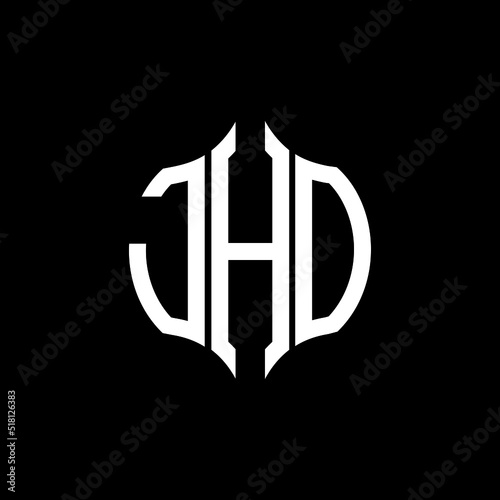 JHO letter logo. JHO best black background vector image. JHO Monogram logo design for entrepreneur and business.
