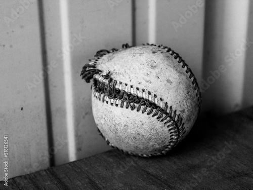 baseball in a background