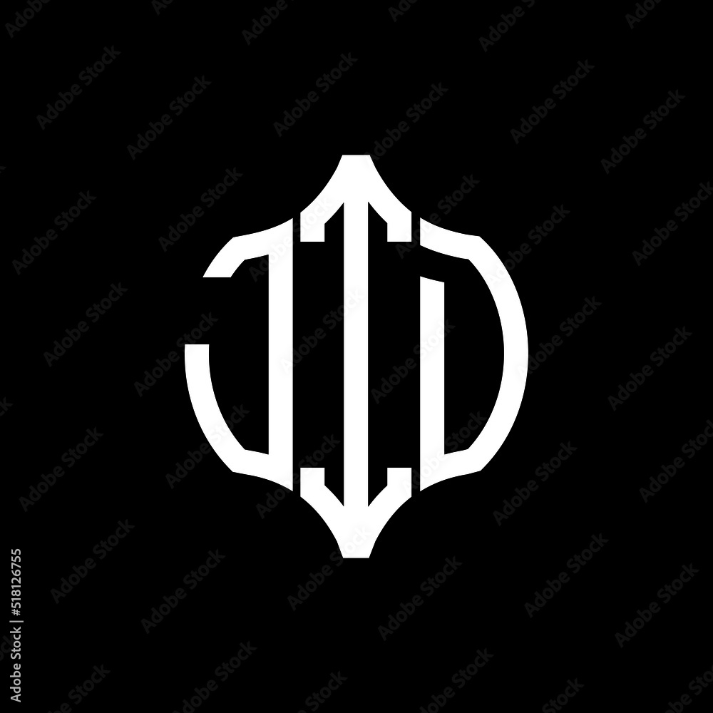 JID letter logo. JID best black background vector image. JID Monogram