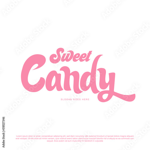 sweet candy logotype design. for your brand or business