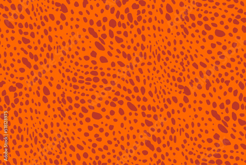 Abstract Animal Vector Dots Seamless Pattern Cheetah Cat Leopard Spots Repeated Allover Print Design Trendy Fashion Colors Decorative Background