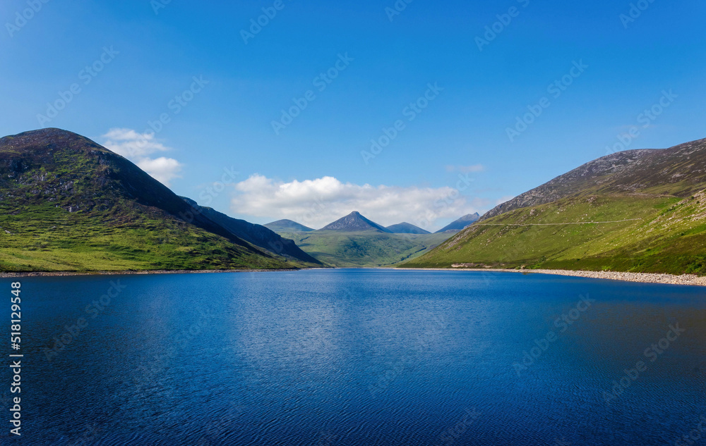 The Blue Waters Of the Silent Valley Running through the Mourne Mountains, Northern Ireland