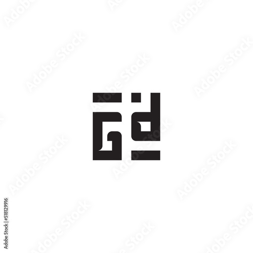 GD retro logo design initial concept high quality logo design photo