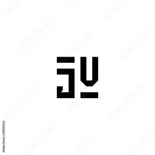 JV retro logo design initial concept high quality logo design