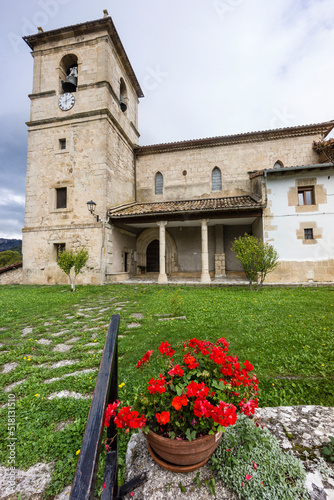 iglesia parroquial de Baquedano, Sierra de Urbasa,comunidad foral de Navarra, Spain photo