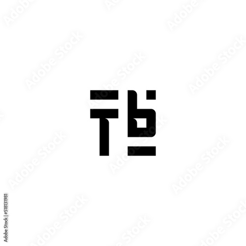 TB retro logo design initial concept high quality logo design