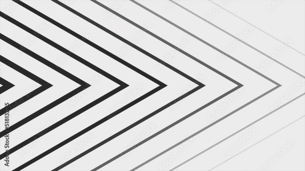 Black triangle pattern moving forward concept motion background. Seamless looping. 4K footage 3840x2160